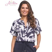 ZOSO Blouse Rachel Marine wit